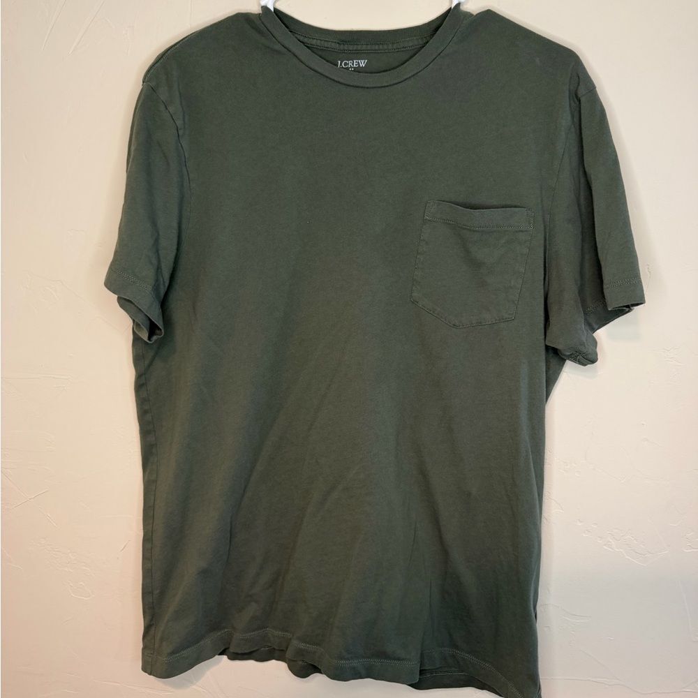 J. Crew Men's Olive Short Sleeve Tee